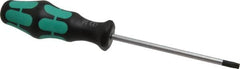 Wera - T27 Torx Driver - 4-1/4" Blade Length, 8-3/4" OAL, Ergonomic Handle - A1 Tooling