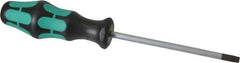 Wera - T30 Torx Driver - 4-1/4" Blade Length, 8-3/4" OAL, Ergonomic Handle - A1 Tooling