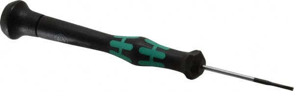 Wera - Electronic/Electrostatic Slotted Screwdriver - 40mm Blade Length, Round Shank, Ergonomic Handle - A1 Tooling