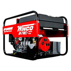 Winco Inc - 4-1/2 hr Full Load Time, 6 kW, Electric/Pull Start, Gasoline & Natural Gas Portable Power Generator - 7 Gal Tank, 32-3/4" Long x 22-1/2" Wide x 22" Deep, 389 cc Engine - A1 Tooling