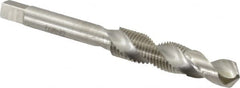 Interstate - 7/16-20 UNF, H3, 3-3/4" OAL, 0.3955" Drill Diam x 1" Drill Length, Combination Drill & Tap - 1-3/16" Thread Length, High Speed Steel - A1 Tooling