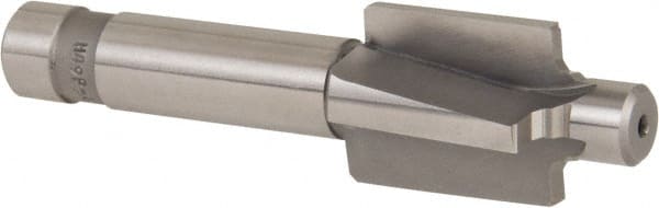 Made in USA - 7/16-20" Port, 0.888" Spotface Diam, 1/4" Tube Outside Diam, Plain Pilot, Straight Shank, High Speed Steel Porting Tool - A1 Tooling