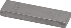 Mitutoyo - 0.123" Rectangular Steel Gage Block - Accuracy Grade AS-1, Includes Certificate of Inspection - A1 Tooling