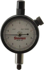 Starrett - 0.025" Range, 0-10 Dial Reading, 0.0001" Graduation Dial Drop Indicator - 1-11/16" Dial, 0.01" Range per Revolution - A1 Tooling