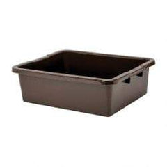 Rubbermaid - 7.1 Gal, Brown Polyethylene Tote Container - Nesting, 21-1/2" Long x 17.1" Wide x 7" High - A1 Tooling