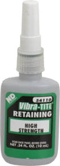 Vibra-Tite - 10 mL Bottle, Green, High Strength Liquid Retaining Compound - Series 541, 24 hr Full Cure Time, Heat Removal - A1 Tooling