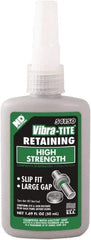 Vibra-Tite - 50 mL Bottle, Green, High Strength Liquid Retaining Compound - Series 541, 24 hr Full Cure Time, Heat Removal - A1 Tooling