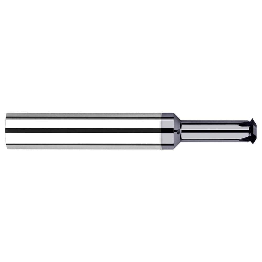 Single Profile Thread Mill: 5/16-18 to 5/16-48, 18 to 48 TPI, Internal & External, 4 Flutes, Solid Carbide 0.24″ Cut Dia, 1″ Shank Dia, 2.5″ OAL, AlTiN Coated