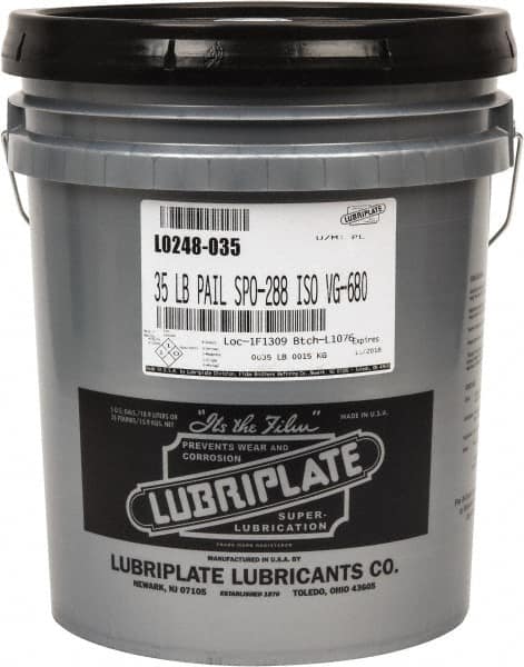 Lubriplate - 5 Gal Pail, Mineral Gear Oil - 184 SUS Viscosity at 210°F, 3314 SUS Viscosity at 100°F, ISO 680 - A1 Tooling