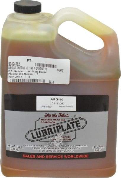 Lubriplate - 1 Gal Bottle, Mineral Gear Oil - 816 SUS Viscosity at 100°F, 86 SUS Viscosity at 210°F, ISO 150 - A1 Tooling