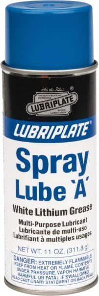 Lubriplate - 12 oz Aerosol Lithium General Purpose Grease - White, 150°F Max Temp, NLGIG 1, - A1 Tooling