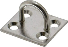 Made in USA - 0.625" High x 1" Wide x 113" Long Hasp Staple - 302/304 Stainless Steel, 0.072" Thick - A1 Tooling