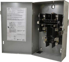 Eaton Cutler-Hammer - 60 Amp, 240 VAC, 2 Pole Fused Safety Switch - NEMA 1, 1 Phase, 3 to 10 hp at 240 VAC (Single Phase), 7-1/2 to 15 hp at 240 VAC (Triple Phase), DPST Contact Form - A1 Tooling