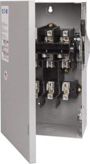 Eaton Cutler-Hammer - 60 Amp, 240 VAC, 3 Pole Fused Safety Switch - NEMA 1, 1 Phase, 3 to 10 hp at 240 VAC (Single Phase), 7-1/2 to 15 hp at 240 VAC (Triple Phase), 3PST Contact Form - A1 Tooling