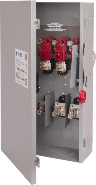 Eaton Cutler-Hammer - 200 Amp, 250 VDC, 480-600 VAC, 3 Pole Fused Safety Switch - NEMA 1, 1 Phase, 50 hp at 480/600 VAC (Single Phase), 125 hp at 480 VAC, 150 hp at 600 VAC (Triple Phase), 3PST Contact Form - A1 Tooling