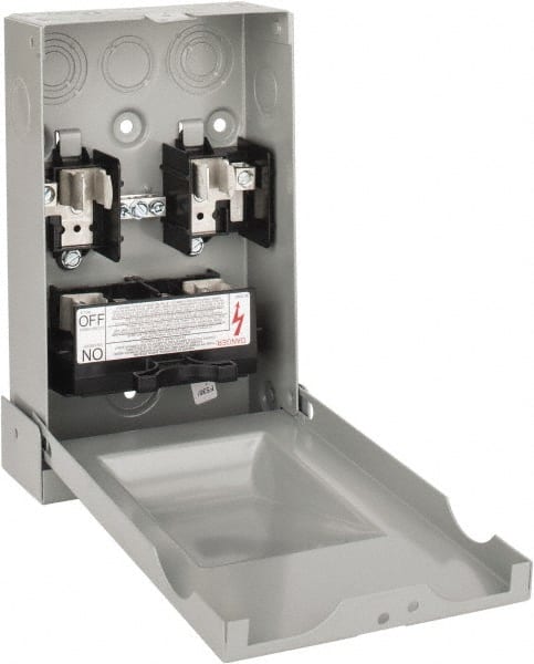 Eaton Cutler-Hammer - 3R NEMA Rated, 60 Amp, 10 hp, Fusible Air Conditioning Pullout Disconnect Switch - A1 Tooling