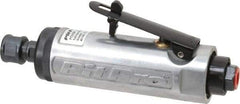 Pit-Pro - 1/4" Collet, Straight Handle, Straight Air Die Grinder - 20,000 RPM, Rear Exhaust, 0.5 hp, 4 CFM, 1/4" Inlet - A1 Tooling