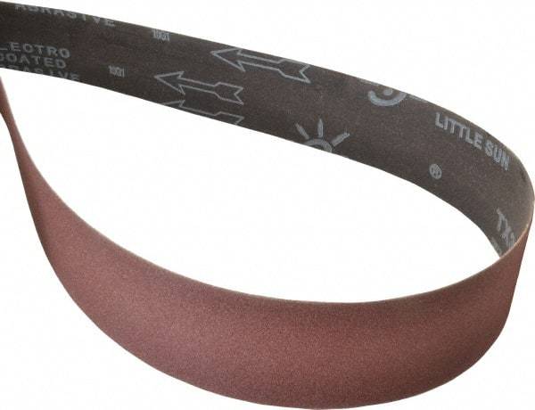 Tru-Maxx - 2" Wide x 132" OAL, 180 Grit, Aluminum Oxide Abrasive Belt - Aluminum Oxide, Very Fine, Coated, X Weighted Cloth Backing - A1 Tooling