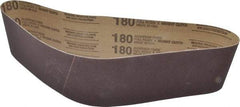 Tru-Maxx - 4" Wide x 36" OAL, 180 Grit, Aluminum Oxide Abrasive Belt - Aluminum Oxide, Very Fine, Coated, X Weighted Cloth Backing - A1 Tooling