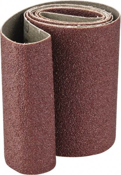 Tru-Maxx - 4" Wide x 60" OAL, 60 Grit, Aluminum Oxide Abrasive Belt - Aluminum Oxide, Medium, Coated, X Weighted Cloth Backing - A1 Tooling