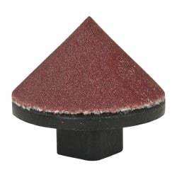 Superior Abrasives - 5/8" Diam 180 Grit 90° Included Angle Cone Center Lap - Aluminum Oxide, Very Fine Grade, Holder Required - A1 Tooling