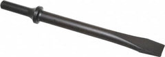 Value Collection - 3/4" Head Width, 6-3/4" OAL, 7/8" Shank Diam, Flat Chisel - Round Shank, Steel - A1 Tooling