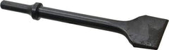 Value Collection - 1-1/2" Head Width, 6-1/2" OAL, Flat Chisel - Round Shank, Steel - A1 Tooling