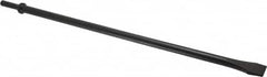 Value Collection - 3/4" Head Width, 18" OAL, Flat Chisel - Round Shank, Steel - A1 Tooling