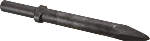 Made in USA - 9" OAL, Moil Point Chisel - Round Drive, Round Shank, Alloy Steel - A1 Tooling