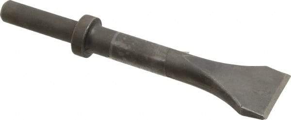 Made in USA - 2" Head Width, 9" OAL, Scaling Chisel - Round Drive, Round Shank, Alloy Steel - A1 Tooling