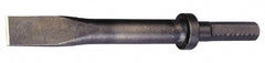 Made in USA - 1" Head Width, 24" OAL, Flat Chisel - Hex Drive, Hex Shank, Alloy Steel - A1 Tooling