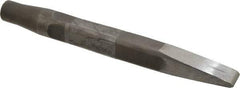 Made in USA - 15/16" Head Width, 9-1/2" OAL, Rivet Cutter Chisel - Round Drive, Round Shank, Alloy Steel - A1 Tooling