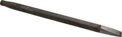 Made in USA - 15/16" Head Width, 18" OAL, Rivet Cutter Chisel - Round Drive, Round Shank, Alloy Steel - A1 Tooling