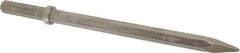 Made in USA - 18-1/4" OAL, 1" Shank Diam, Moil Point Chisel - Hex Drive, Hex Shank, Alloy Steel - A1 Tooling