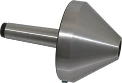 Interstate - MT4 Taper Shank, 5.04" Head Diam Live Center - 3.27" Head Length, 1.38" Point Diam, 2.44" Point Len, 1,433 Lb Max Workpc, 7.6" OAL, Bull Nose Point - A1 Tooling