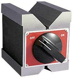 Starrett - 6.35 to 1-3/4" Capacity, 90° Angle, Hardened Steel V-Block - 3" Long x 2-1/2" Wide x 3" High, Sold as Individual - A1 Tooling