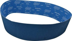 Norton - 6" Wide x 60" OAL, 60 Grit, Zirconia Alumina Abrasive Belt - Zirconia Alumina, Medium, Coated, X Weighted Cloth Backing, Series R823 - A1 Tooling