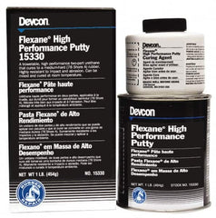 Devcon - 1 Lb Kit Black Butyl Rubber Putty - 120°F (Wet), 180°F (Dry) Max Operating Temp, 15 min Tack Free Dry Time - A1 Tooling