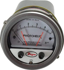 Dwyer - 25 Max psi, 2% Accuracy, NPT Thread Photohelic Pressure Switch - 1/8 Inch Thread, 5 Inch Water Column, 120°F Max - A1 Tooling