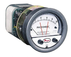 Dwyer - 25 Max psi, 3% Accuracy, NPT Thread Photohelic Pressure Switch - 1/8 Inch Thread, 1/2 Inch Water Column, 120°F Max - A1 Tooling