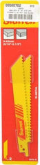 Starrett - 6" Long x 3/4" Thick, Bi-Metal Reciprocating Saw Blade - Straight Profile, 6 TPI, Toothed Edge, Universal Shank - A1 Tooling