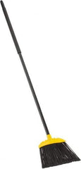 Rubbermaid - 10" Wide, Black Polypropylene Bristles, Metal Handle, Angled Broom - Flagged, Water Resistant - A1 Tooling