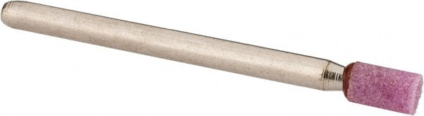 Mounted Point: 1/4″ Thick, 1/8″ Shank Dia, W149, 80 Grit, Medium Pink, Aluminum Oxide, 1-1/2″ Shank Length