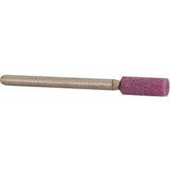 Grier Abrasives - 3/16 x 1/2" Head Diam x Thickness, W154, Cylinder, Aluminum Oxide Mounted Point - A1 Tooling