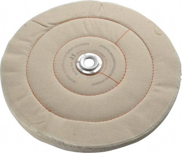 Dico - 10" Diam x 3/4" Thick Unmounted Buffing Wheel - Cushion Sewn, 1/2" Arbor Hole, Medium Density - A1 Tooling