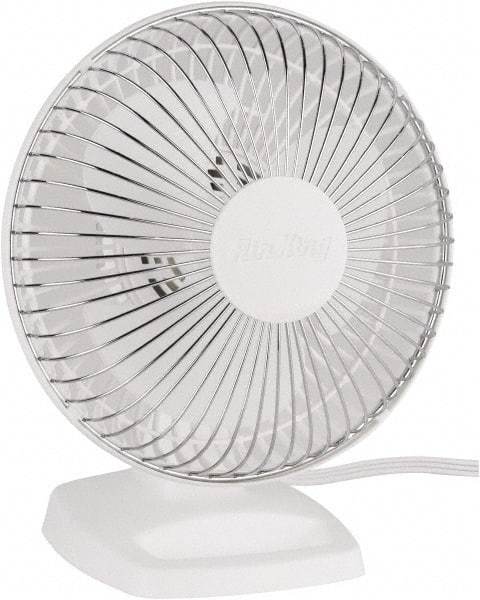 Air King - 6" Blade, 191 Max CFM, Desk Fan - 0.19/0.14 Amps, 120 Volts, 2 Speed - A1 Tooling