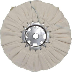 Divine Brothers - 10" Diam x 1/2" Thick Unmounted Buffing Wheel - Ventilated Bias Cut, 3/4" Arbor Hole - A1 Tooling