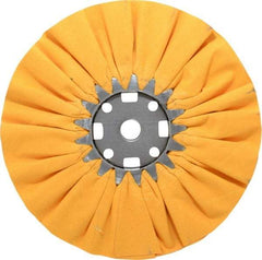 Divine Brothers - 10" Diam x 1/2" Thick Unmounted Buffing Wheel - Ventilated Bias Cut, 3/4" Arbor Hole - A1 Tooling