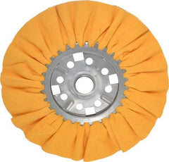 Divine Brothers - 12" Diam x 1/2" Thick Unmounted Buffing Wheel - Ventilated Bias Cut, 1-1/4" Arbor Hole - A1 Tooling