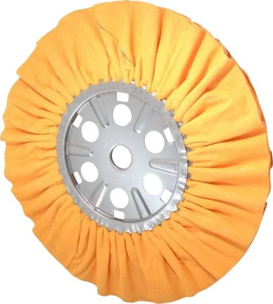 Divine Brothers - 16" Diam x 1/2" Thick Unmounted Buffing Wheel - Ventilated Bias Cut, 1-1/4" Arbor Hole - A1 Tooling